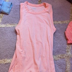 Pink striped tank